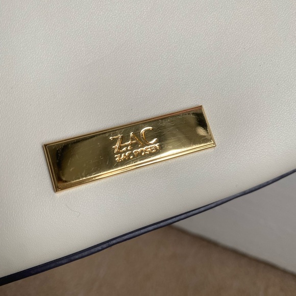 Zac Posen Eartha Iconic Top Handle Navy/White - Picture 4 of 15